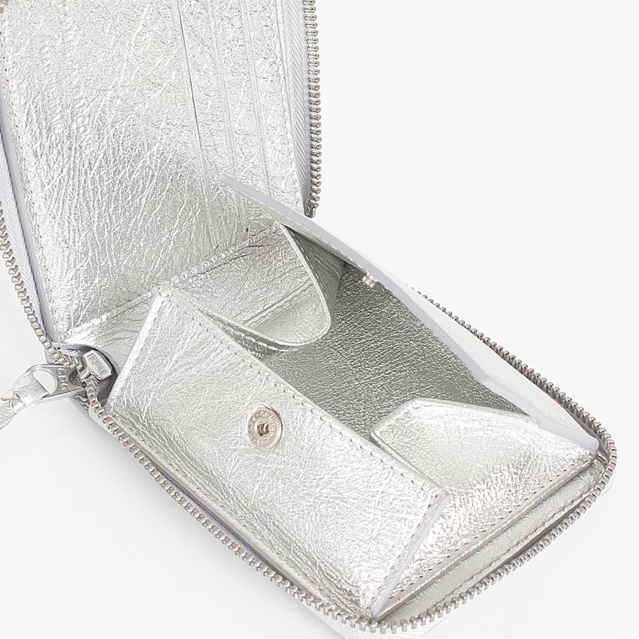 【あいた！】コムデギャルソン ラウンドジップミニ財布 マルチパース 黒 金 コムデギャルソン COMME des GARCONS 財布 エンボス ラウンド