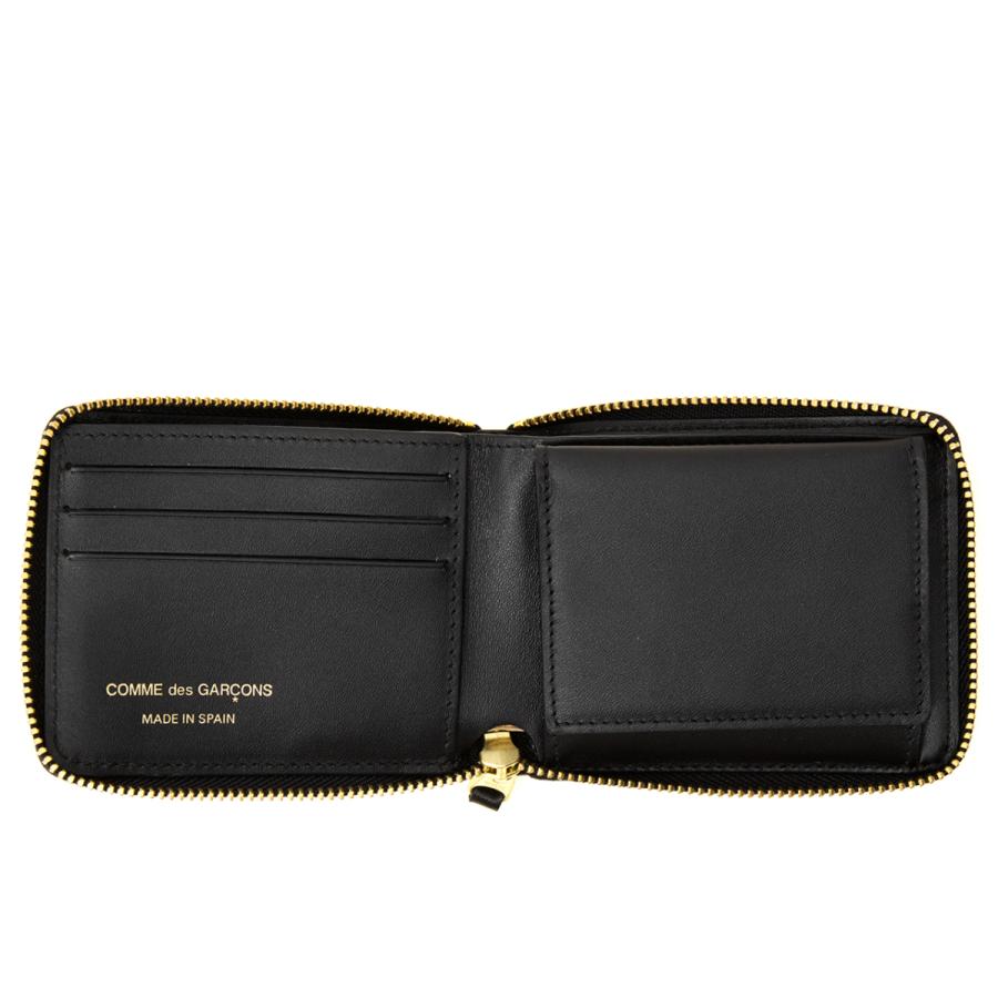 コムデギャルソン COMME DES GARCONS レディース メンズ 二つ折り財布 EMBOSSED LOGOTYPE FULL ZIP AROUND WALLET エンボス ロゴタイプ SA7100EL｜chgardens｜05