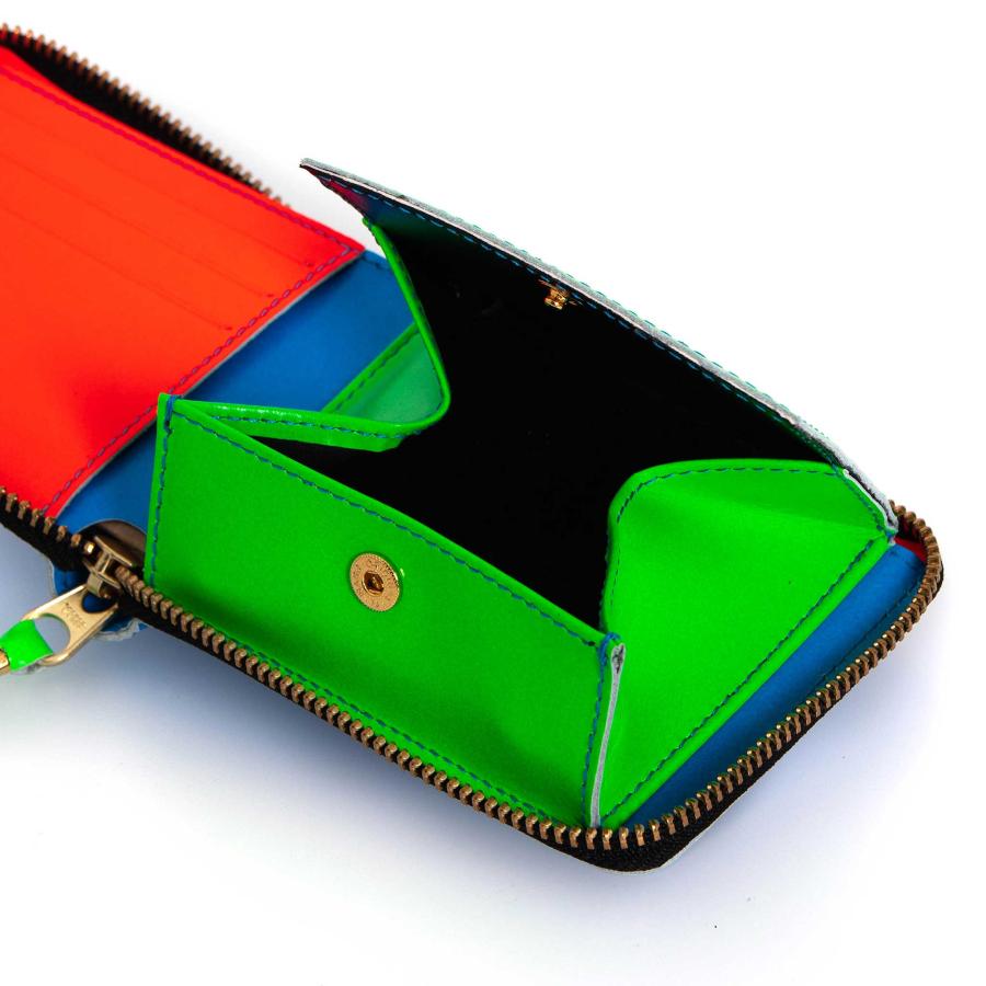 [新品、未使用品]COMME des GARCONS SUPER FLUO Comme des Garçons Super Fluo Zip-Around Wallet in Blue