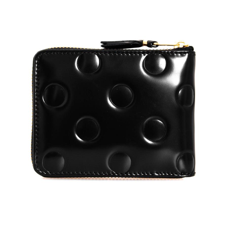 コムデギャルソン COMME DES GARCONS 財布 レディース メンズ 二つ折り財布 POLKA DOTS EMBOSSED FULL ZIP AROUND WALLET ポルカドットエンボス SA7100NE｜chgardens｜02