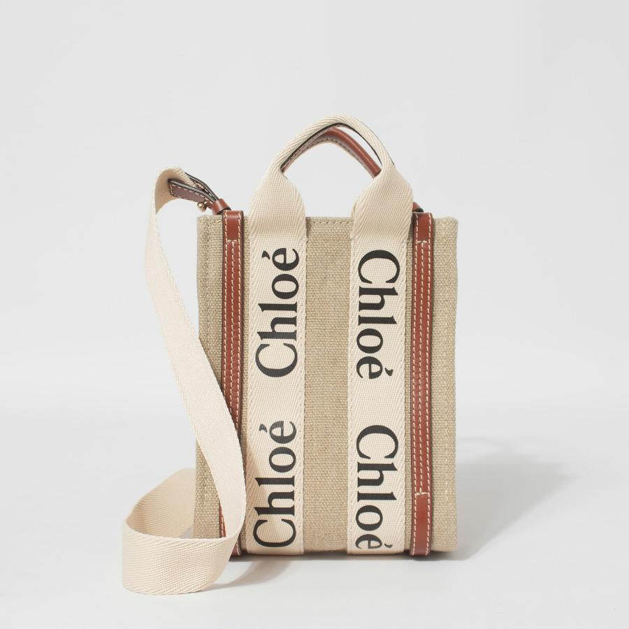 Chloe クロエ 2waバッグ レディース ウッディ ミニトートバッグ Chloe CHLOE クロエ バッグ ウッディ WOODY ミニトートバッグ