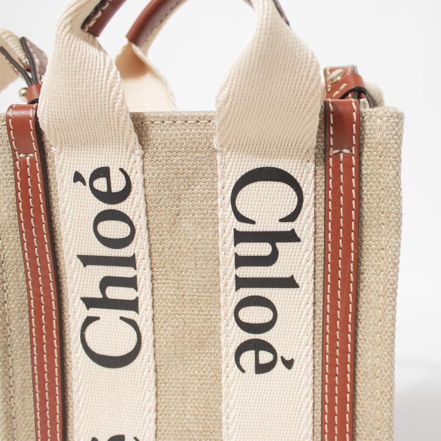 CHLOE レディース 2WAYバッグ WOODY MINI NORTH SOUTH TOTE BAG Chloe クロエ CHLOE バッグ レディース 2WAYトート/ショルダー