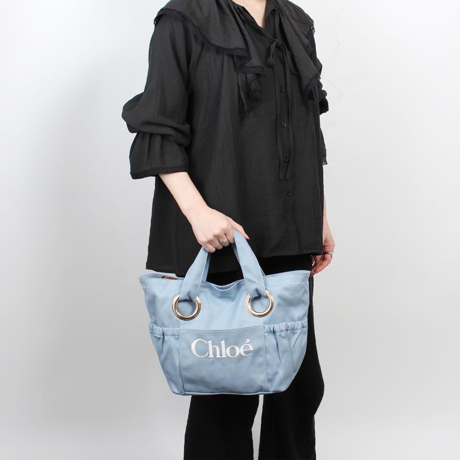 Chloéクロエ　バッグ　ハンドバッグ　ショルダーバッグ　2wayバッグ　ブルー Chloe（クロエ） バッグ 2WAYトート/ショルダーバッグ CHLOE KIDS