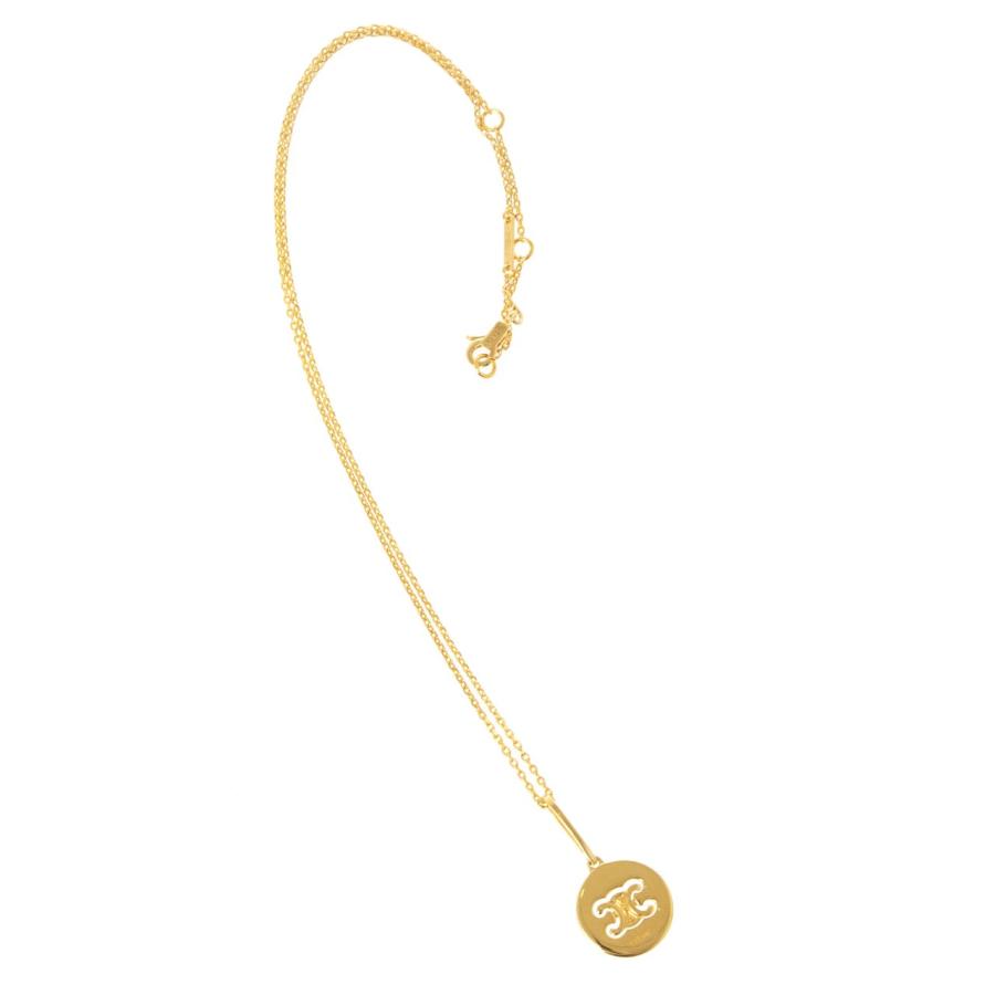 セリーヌ CELINE ネックレス ゴールド TRIOMPHE SWIVEL NECKLACE ...