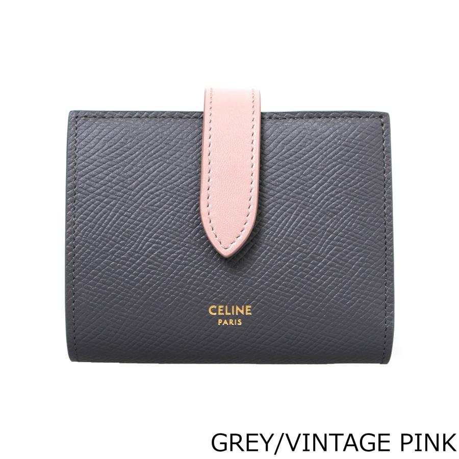 セリーヌ CELINE 財布 レディース 二つ折り財布 SMALL STRAP WALLET 10H26 3BRU｜chgardens｜04