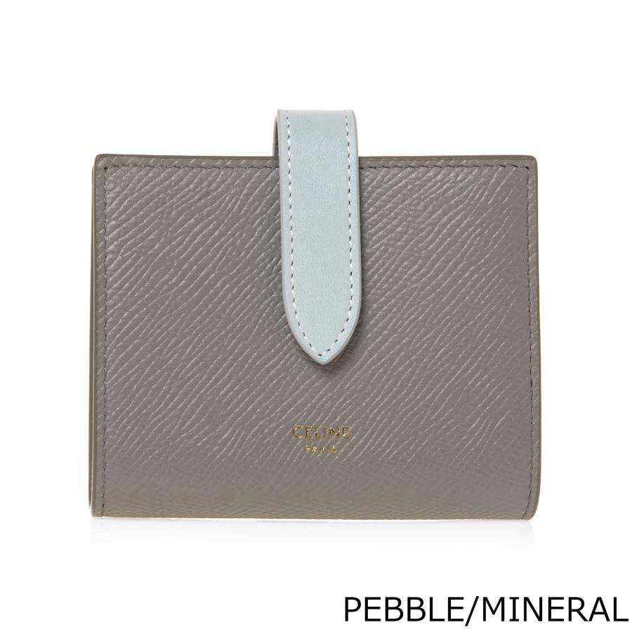 セリーヌ CELINE 財布 レディース 二つ折り財布 SMALL STRAP WALLET 10H26 3BRU｜chgardens｜08