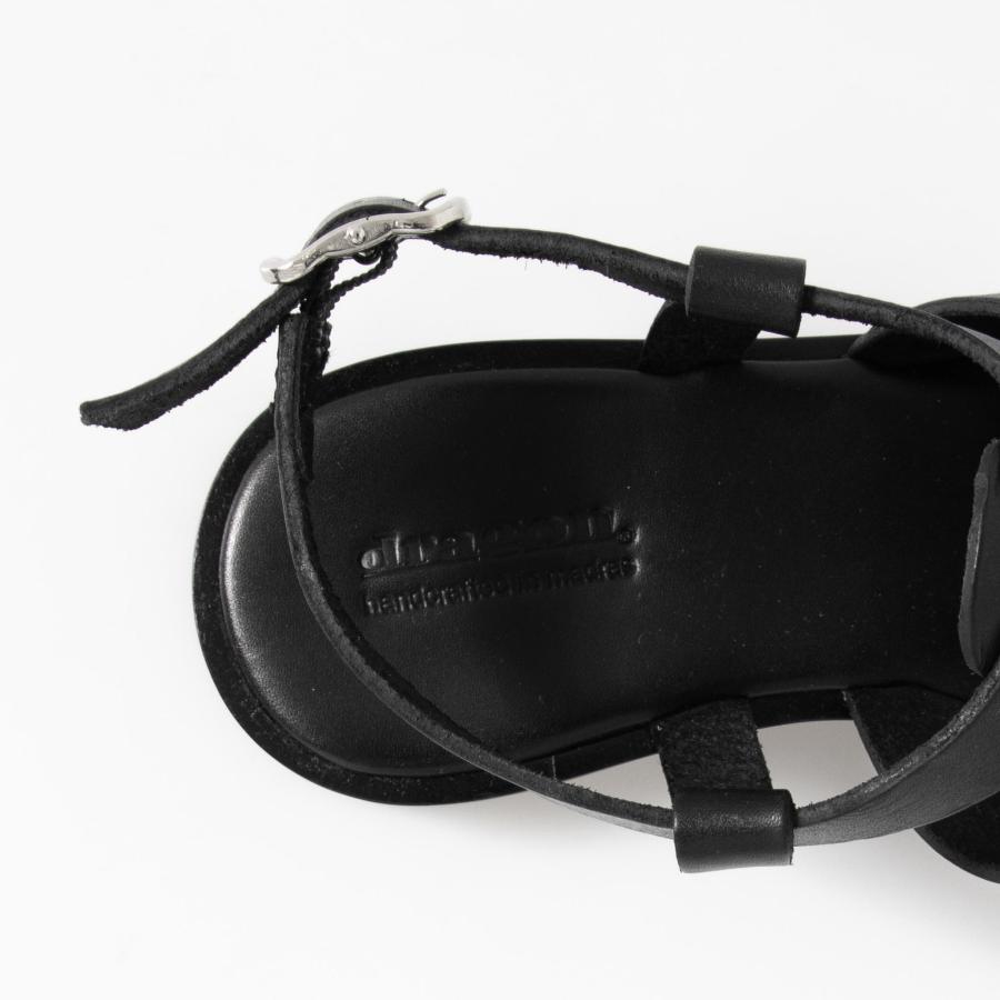 未使用　DRAGON ドラゴン　サンダル　グルカサンダル　36 黒 DRAGON DIFFUSION ドラゴンディフュージョン レディース