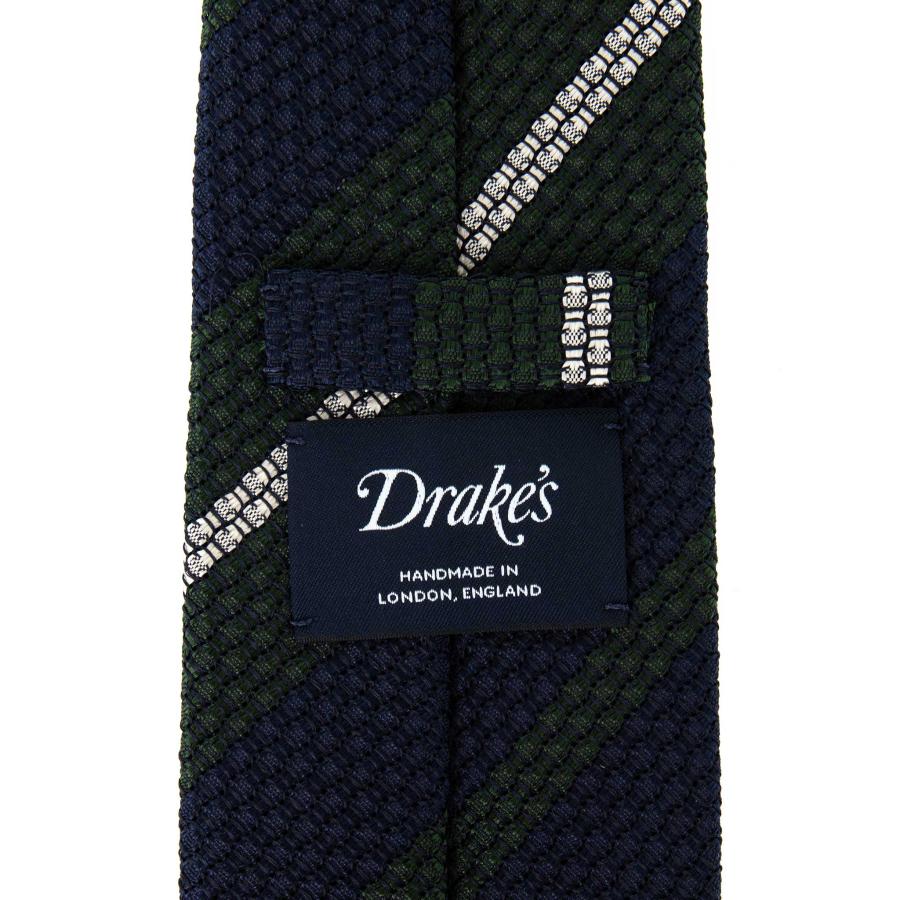 DRAKE'S ドレイクス ネクタイ STRIPE SILK GRENADINE TIE DRAKE'S ドレイクス ネクタイ STRIPE SILK GRENADINE TIE