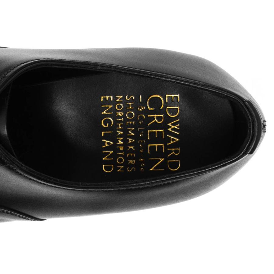 美品H.P.S.☆24.5cmグリーン レザー シューズ EDWARD GREEN（エドワードグリーン） メンズ レザーシューズ ブラック