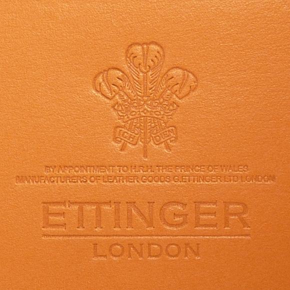 エッティンガーETTINGER メンズ 二つ折り財布 美品 ブライドルレザー ETTINGER エッティンガー 財布 二つ折り メンズ レディース