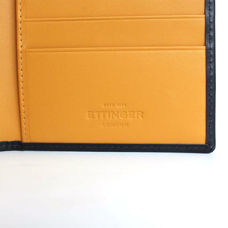エッティンガー ETTINGER 財布 長財布 ブラック ブライドルレザー COAT WALLET WITH 8 C/C メンズ BH806AJR BLACK BRIDLE HIDE COLLECTIONの画像