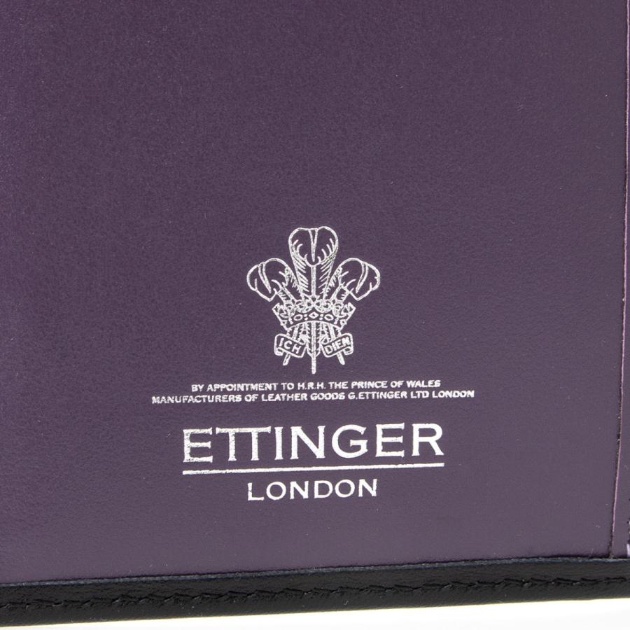 ETTINGER PURPLE COLLECTION 二つ折り財布 エッティンガー ETTINGER 二つ折り財布 小銭入れなし メンズ