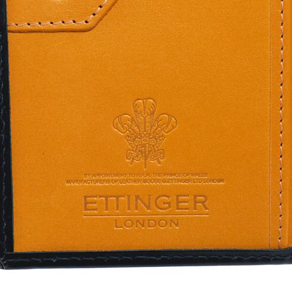 エッティンガー ETTINGER 財布 メンズ 二つ折り財布 ネイビー ブライドルレザー PURSE NOTECASE WITH 4 C/C SLOTS BH179JR NAVY BRIDLE HIDE COLLECTION｜chgardens｜07