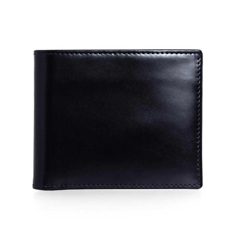 エッティンガー ETTINGER 財布 メンズ 二つ折り財布 ネイビー ブライドルレザー BILLFOLD WITH 6 C/C BH030CJR NAVY BRIDLE HIDE COLLECTION｜chgardens｜02