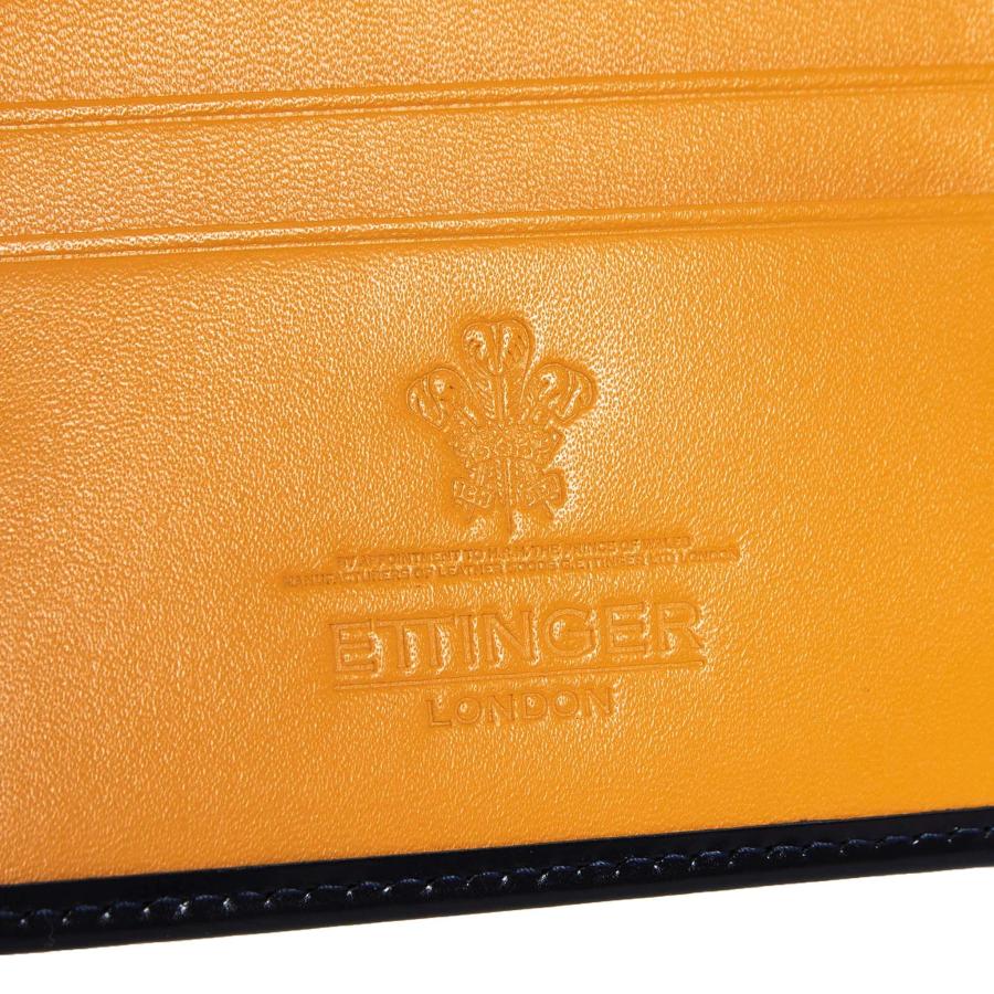 エッティンガー ETTINGER 財布 メンズ 二つ折り財布 ネイビー ブライドルレザー BILLFOLD WITH 6 C/C BH030CJR NAVY BRIDLE HIDE COLLECTION｜chgardens｜07