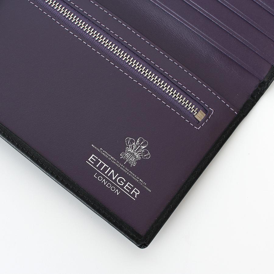 ETTINGER（エッティンガー） 財布 長財布 ブラック/パープル LONG