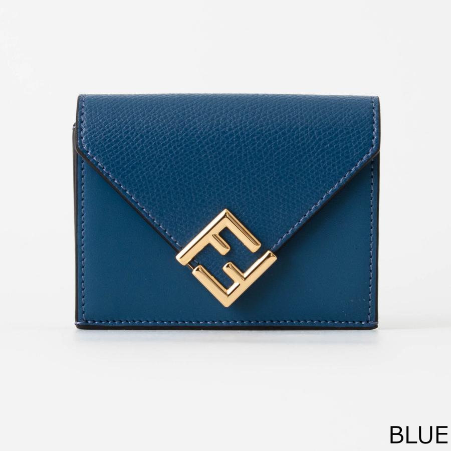フェンディ コンパクト財布 三つ折り財布 エフイズ ロゴ バイカラー ブラック フェンディ FENDI 8M0395 0AAYZ 三つ折り財布 レディース 財布 ローマ