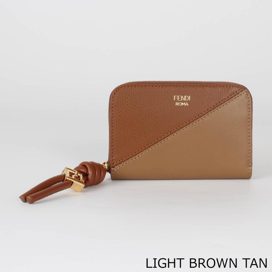 FENDI フェンディ　折り財布　ラウンドジップ　ズッカ柄　ブラウン 極美品 FENDI フェンディ FFロゴ エンボス ズッカ 長財布 ラウンド