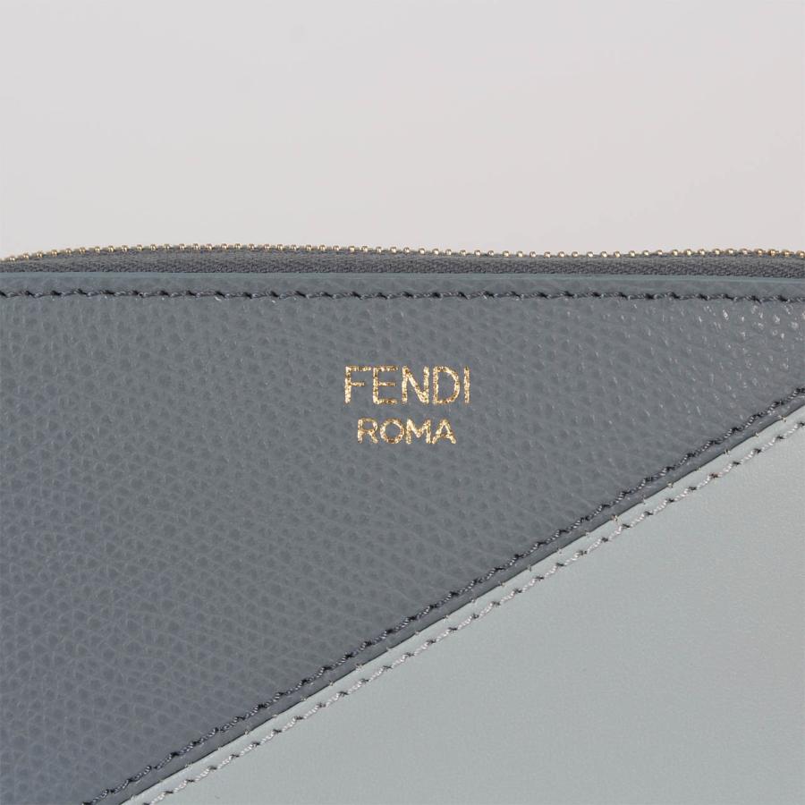 FFダイヤモンド財布　FENDI マーキュリーブルー＆ライトブルー　三つ折り FENDI（フェンディ） 財布 三つ折り財布 FF DIAMONDS MINI TRIFOLD FF