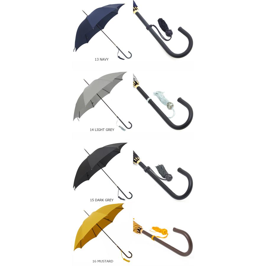 フォックスアンブレラズ FOX UMBRELLAS 傘 レディース 長傘 SLIM LEATHER CROOK HANDLE WL1 全16色 国内配送｜chgardens｜16