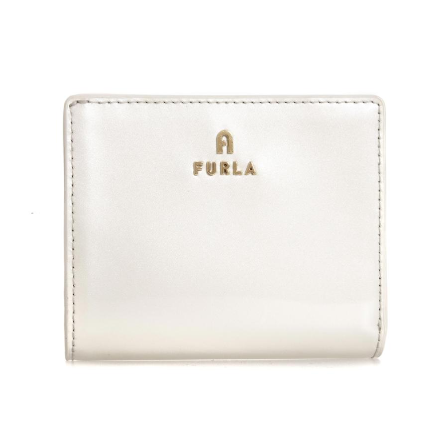 FURLA ホワイト 三つ折り財布 FURLA 三つ折り財布 ホワイト/ブラック/グレー