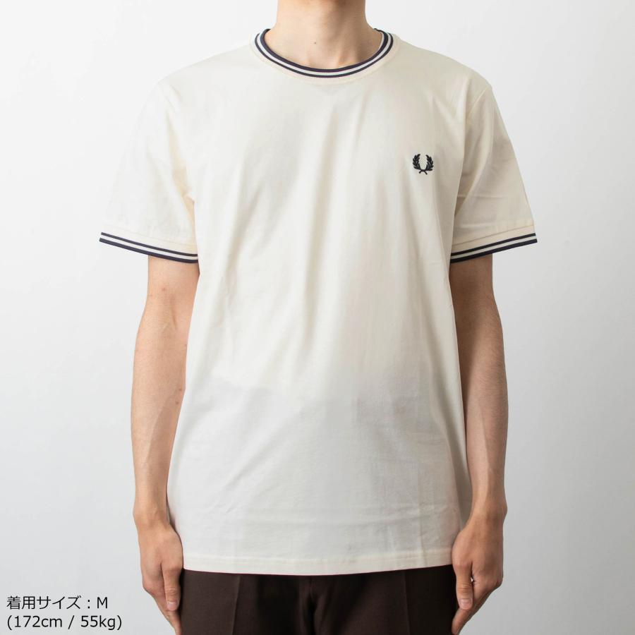 【FRED PERRY】 新品未使用！フレッドペリー　半袖Tシャツ Mサイズ FRED PERRY フレッドペリー 半袖Tシャツ TWIN TIPPED T-SHIRT