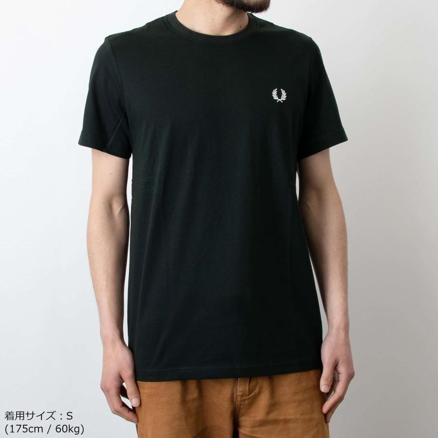 フレッドペリー FRED PERRY メンズ 半袖Tシャツ CREW NECK T-SHIRT M1600｜chgardens｜02