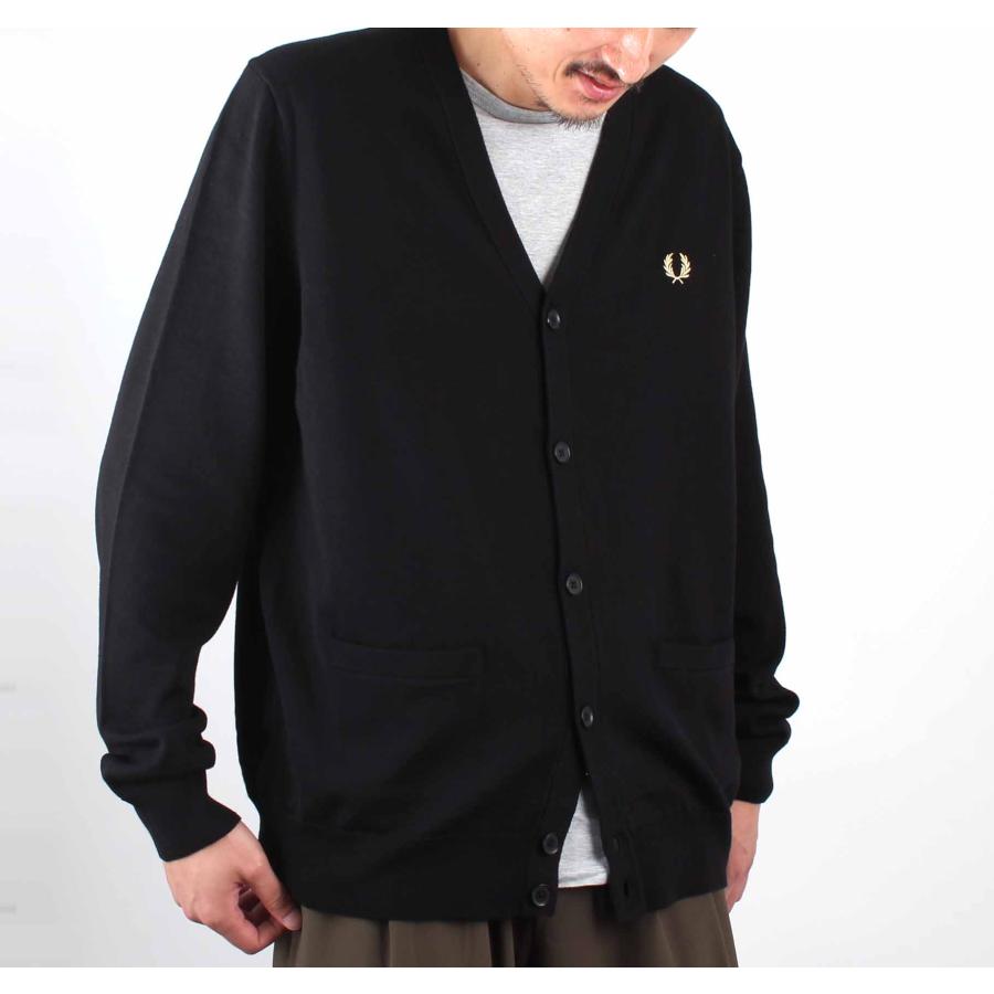 FRED PERRY（フレッドペリー） FRED PERRY Vネック長袖カーディガン