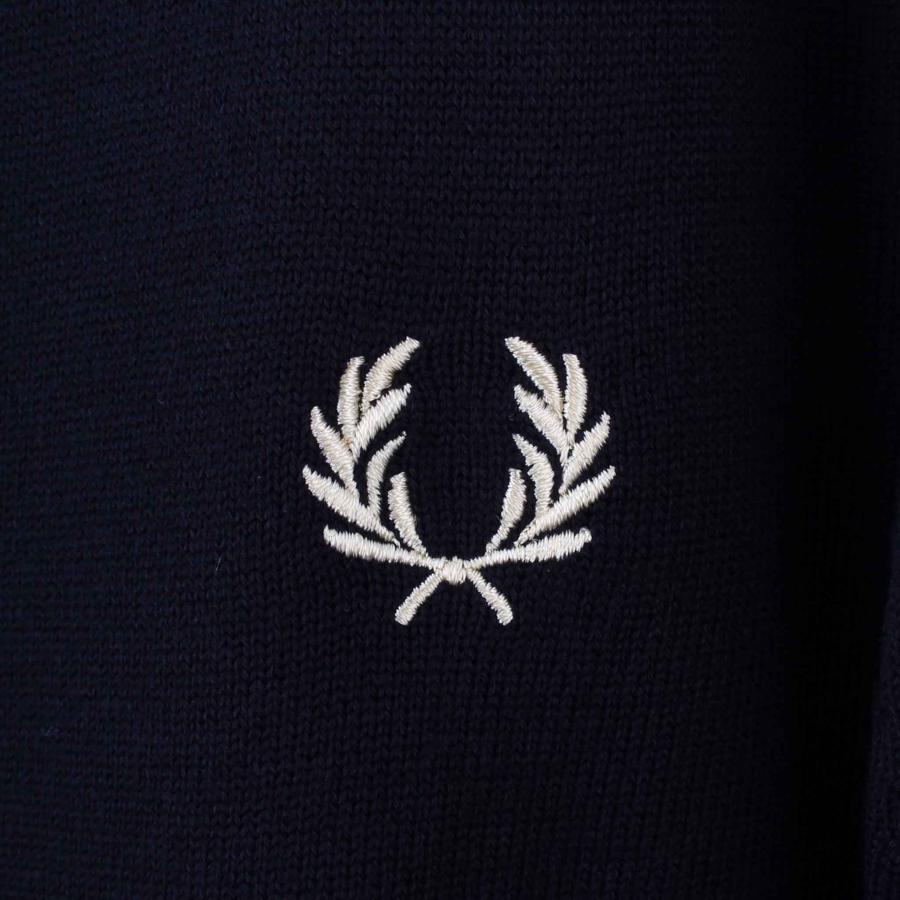 フレッドペリー LOOPBACK カーディガン 月桂冠刺繍ロゴ FRED PERRY（フレッドペリー） FRED PERRY Vネック長袖カーディガン