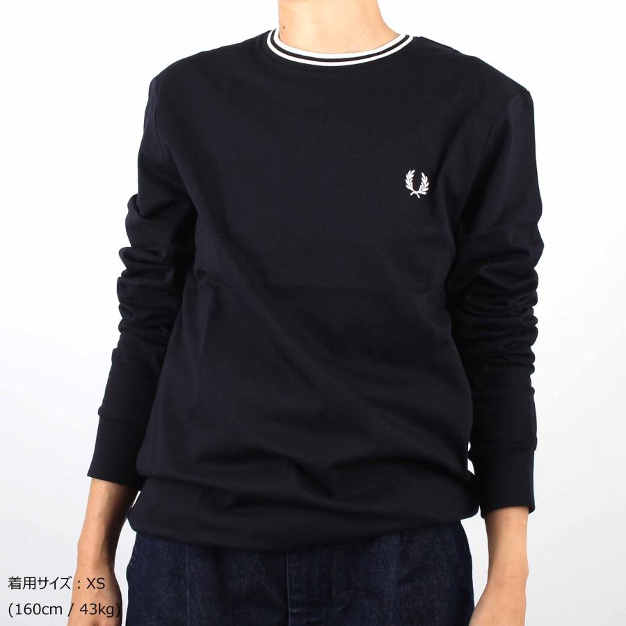FRED PERRY（フレッドペリー） クルーネック長袖Tシャツ LONG SLEEVE