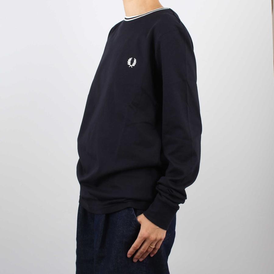 FRED PERRY（フレッドペリー） クルーネック長袖Tシャツ LONG SLEEVE