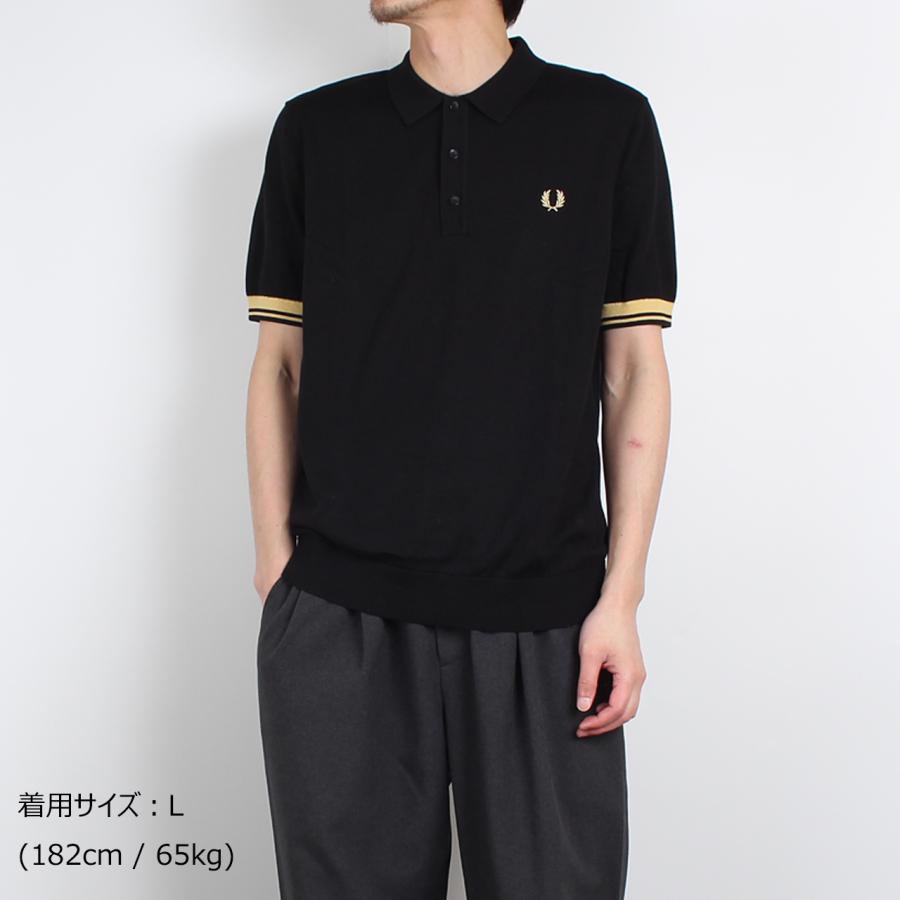 FRED PERRY（フレッドペリー） 半袖ポロシャツ CONTRAST CUFF KNITTED