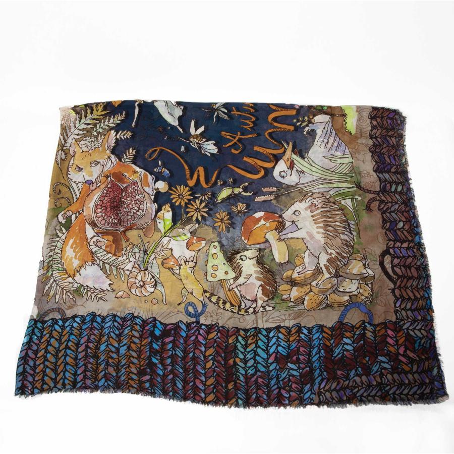 Faliero Sarti（ファリエロサルティ） ストール SEASONS PAOLO FIUMI