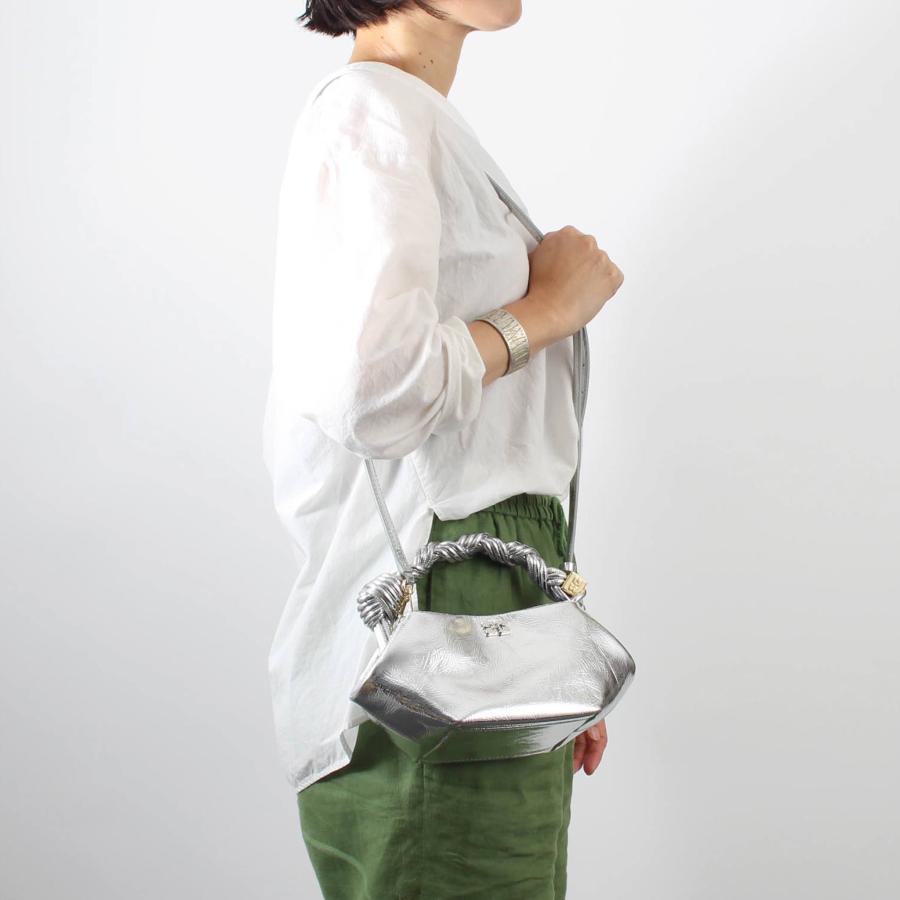 ガニー GANNI バッグ 2WAYハンド/ショルダーバッグ GANNI BOU BAG MINI METALIC レディース A6950 国内配送の画像
