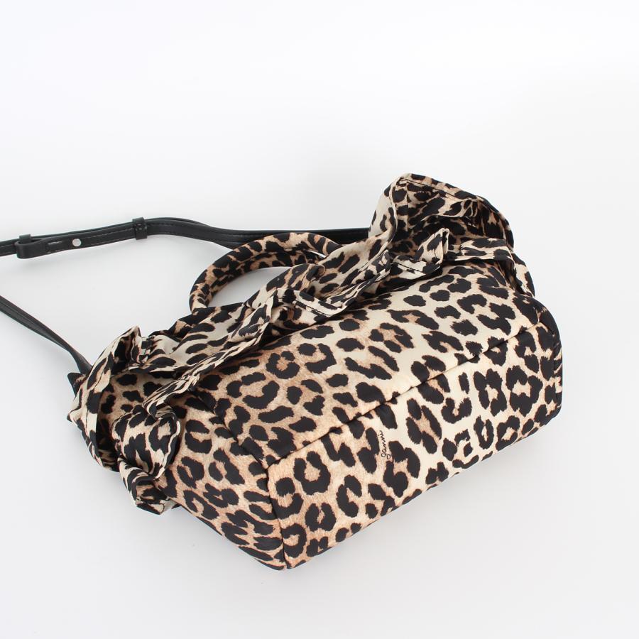 GANNI バッグ キルティング レオパード GANNI（ガニー） バッグ 2WAYハンド/ショルダーバッグ MINI SHOPPER