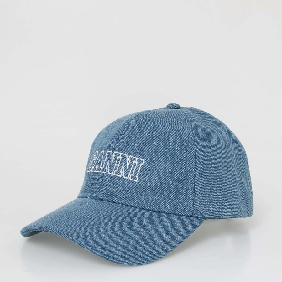 GANNI キャップ デニム Ganni【ガニー】cap hat denim 