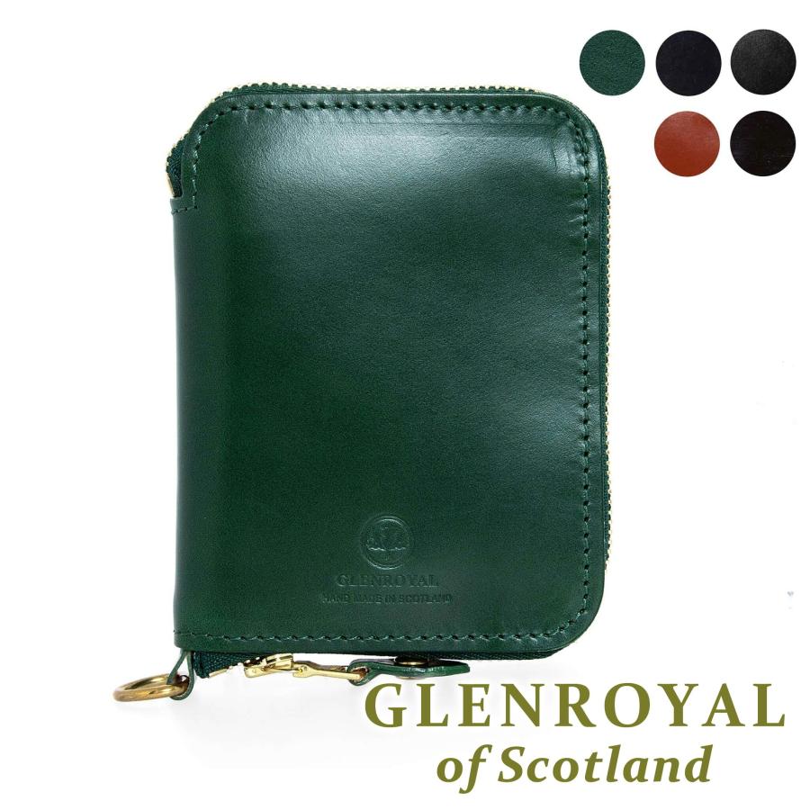 GLENROYAL グレンロイヤル 財布 ラウンドファスナー二つ折り財布
