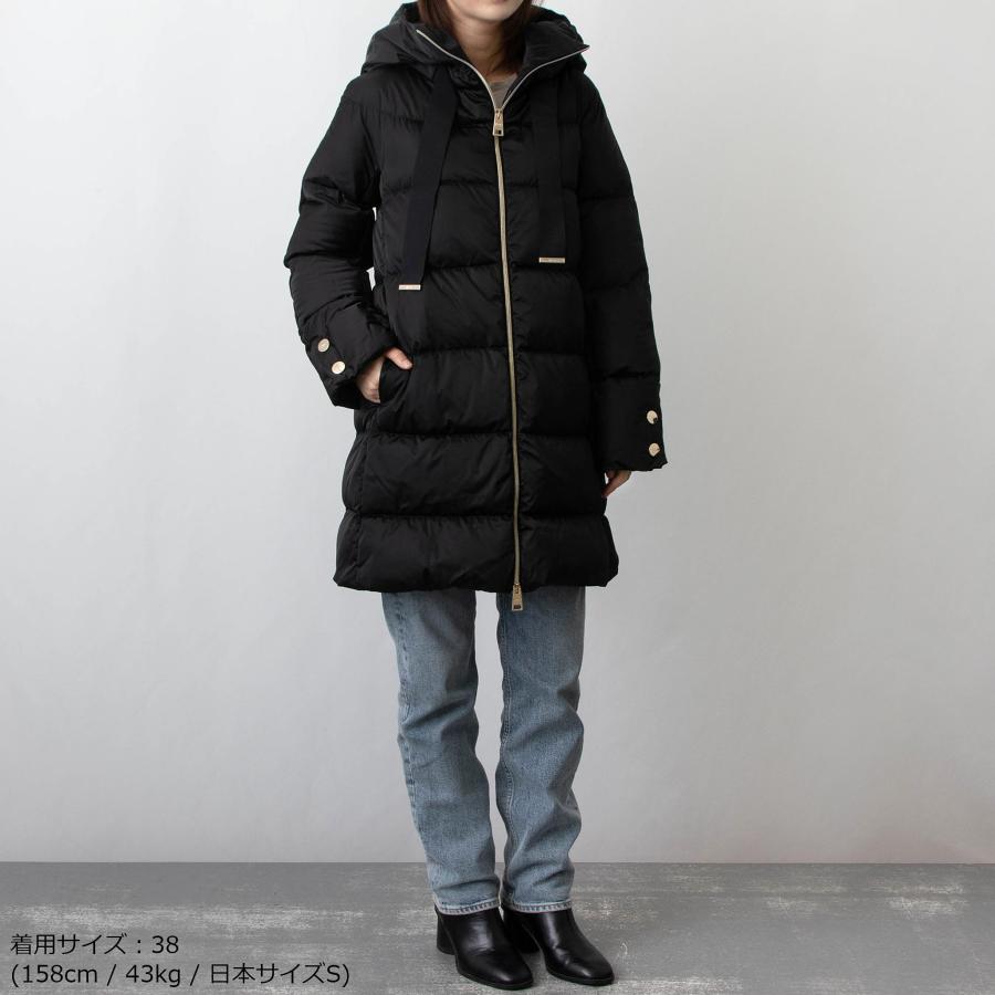 HERNO ヘルノ レディース ダウンコート A-SHAPE HOODED SATIN HERNO ヘルノ レディース ダウンコート A-SHAPE HOODED SATIN