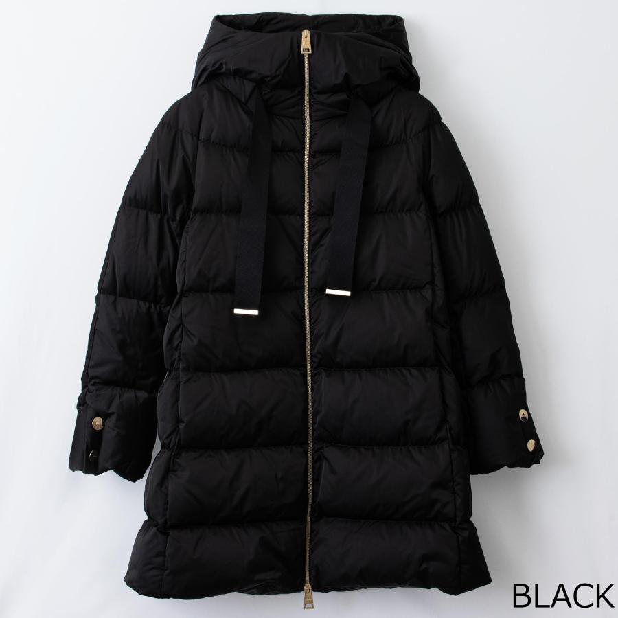 HERNO ヘルノ レディース ダウンコート A-SHAPE HOODED SATIN HERNO ヘルノ レディース ダウンコート A-SHAPE HOODED SATIN