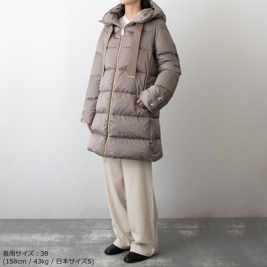 HERNO ヘルノ レディース ダウンコート A-SHAPE HOODED SATIN HERNO ヘルノ レディース ダウンコート A-SHAPE HOODED SATIN
