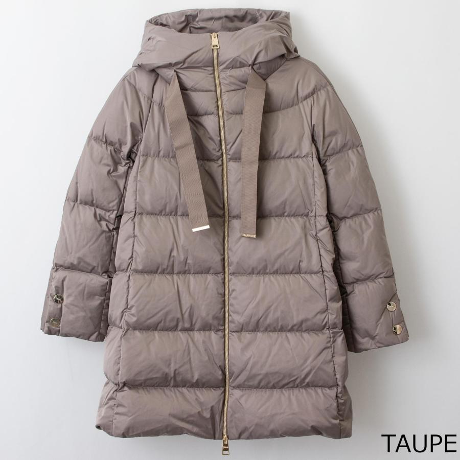 HERNO ヘルノ レディース ダウンコート A-SHAPE HOODED SATIN HERNO ヘルノ レディース ダウンコート A-SHAPE HOODED SATIN