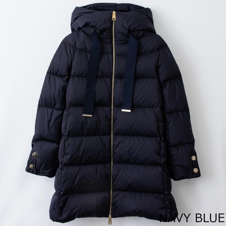U*o様 【極美品】ヘルノHERNOダウンコートAラインネイビー 44XLフード HERNO（ヘルノ） ダウンコート A-SHAPE HOODED SATIN A-SHAPE サテンA