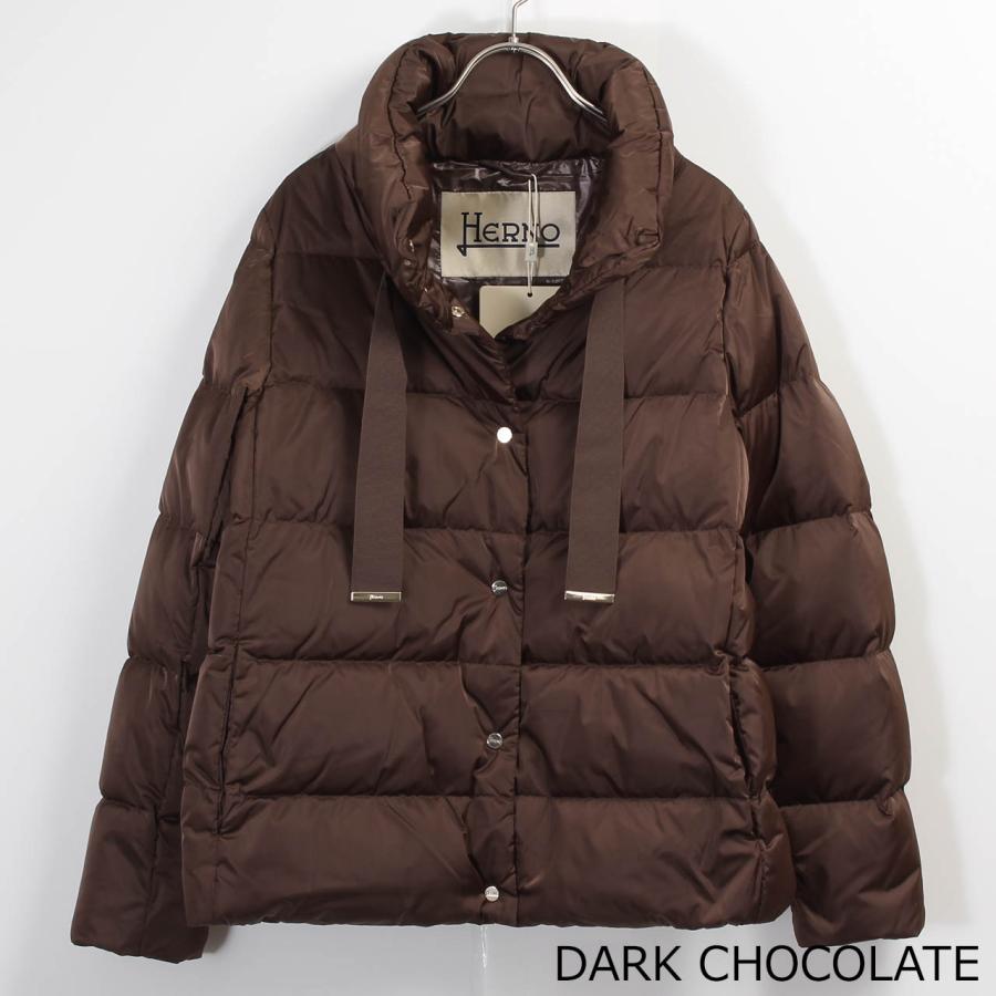 Herno ジャケット 10A HERNO（ヘルノ） ダウンジャケット CAPES CAPPA IN SATIN ケープ