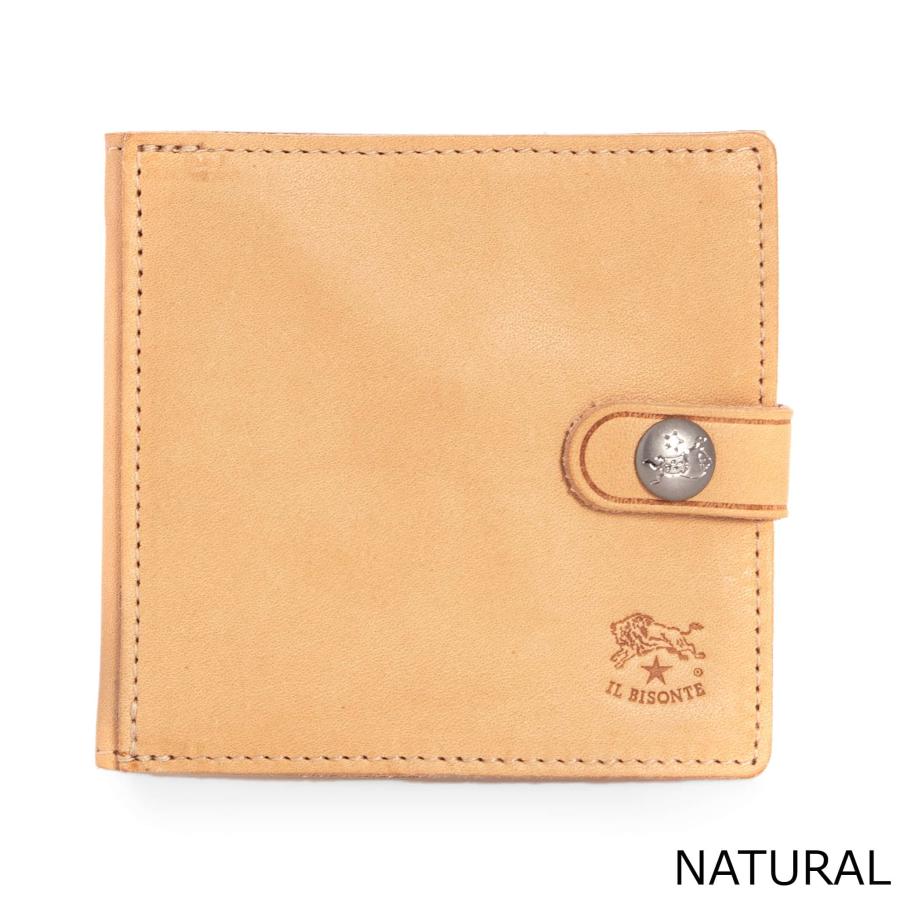 コンパクト折り財布【イルビゾンテ】IL BISONTE,メンズ,レディース IL BISONTE イルビゾンテ 財布 二つ折り財布（小銭入れ付き） CLASSIC