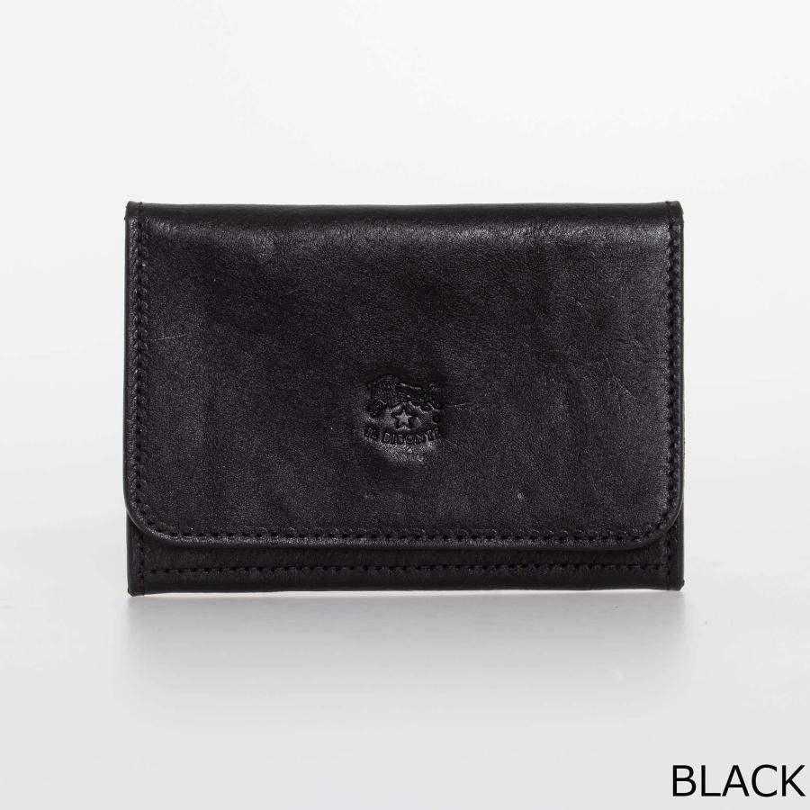新品　イルビゾンテ　カードケース　名刺入れ　ブラック IL BISONTE（イルビゾンテ） 名刺入れ（カードケース） GALILEO CARD