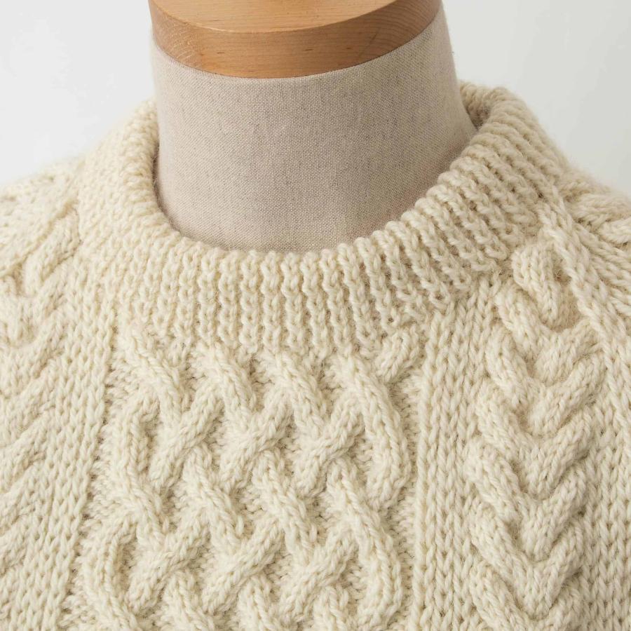 INVERALLAN インバーアラン クルーネック長袖ニット ARAN INVERALLAN インバーアラン クルーネック長袖ニット ARAN