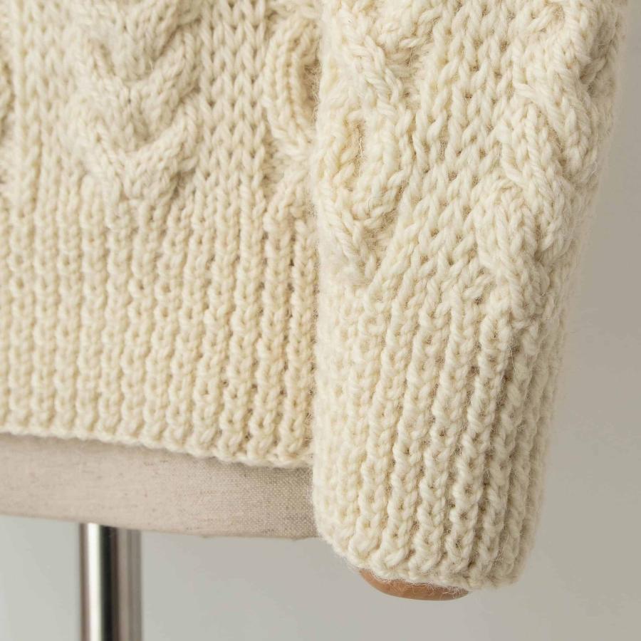 INVERALLAN インバーアラン クルーネック長袖ニット ARAN INVERALLAN インバーアラン クルーネック長袖ニット ARAN
