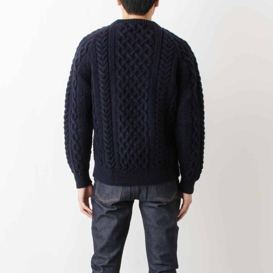 INVERALLAN インバーアラン クルーネック長袖ニット ARAN INVERALLAN インバーアラン クルーネック長袖ニット ARAN