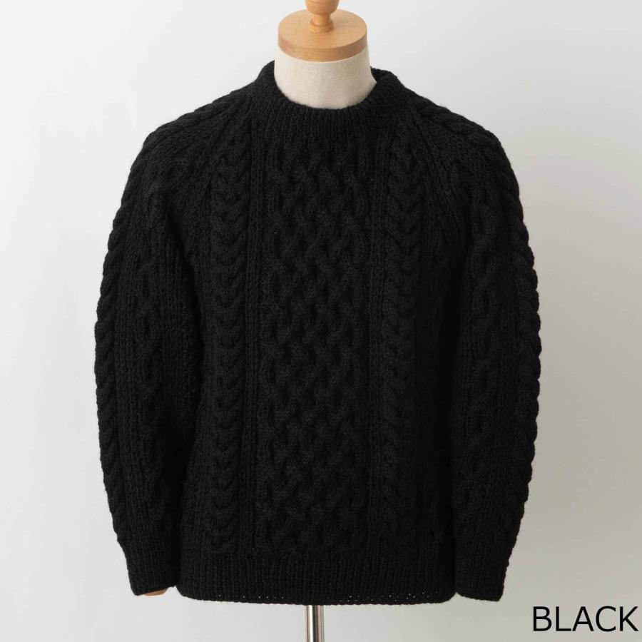 INVERALLAN インバーアラン クルーネック長袖ニット ARAN INVERALLAN インバーアラン クルーネック長袖ニット ARAN
