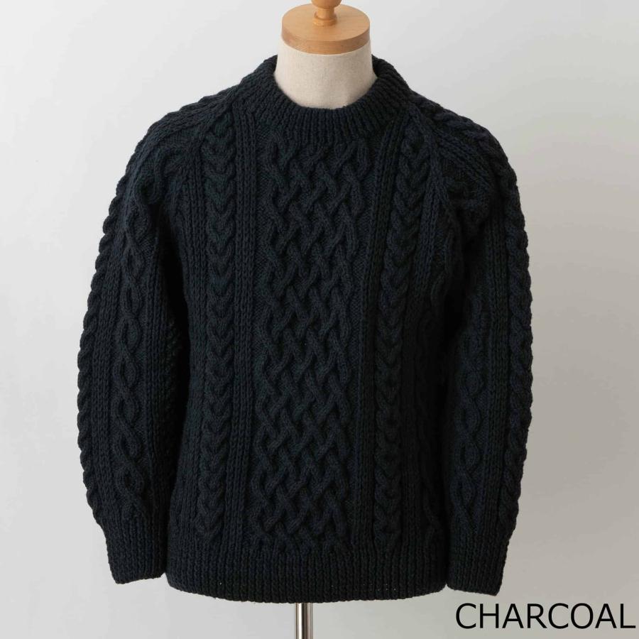 INVERALLAN インバーアラン クルーネック長袖ニット ARAN INVERALLAN インバーアラン クルーネック長袖ニット ARAN